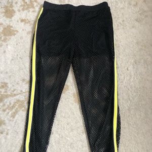 Mesh Athletic Pants with Built In Shorts